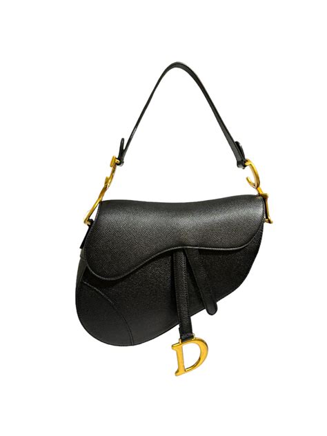 borsa dior saddle nera|Borsa a tracolla Saddle Pelle di vitello granulata nera .